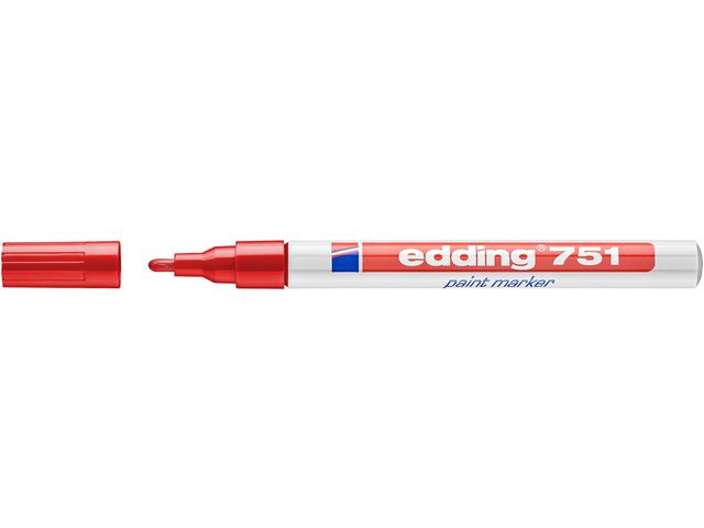 Märkpenna EDDING 751 röd