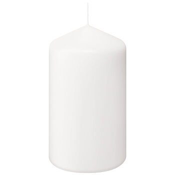 Blockljus 12x5,8 cm vit