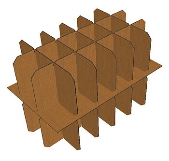 Glasinrede till flyttlåda 560x330x406mm