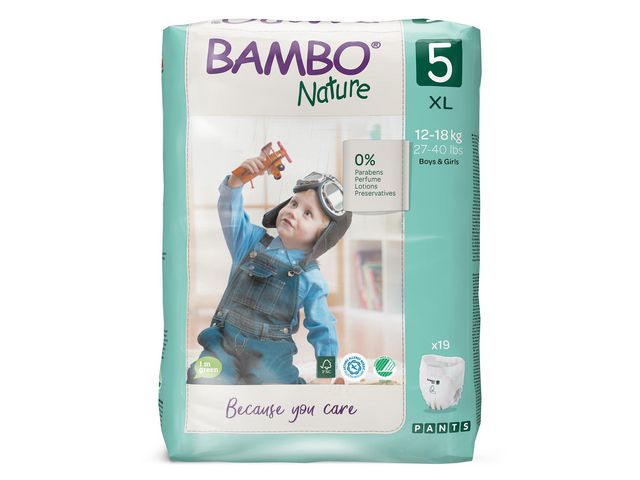 Blöjor Bambo Nature Pants,12-1
