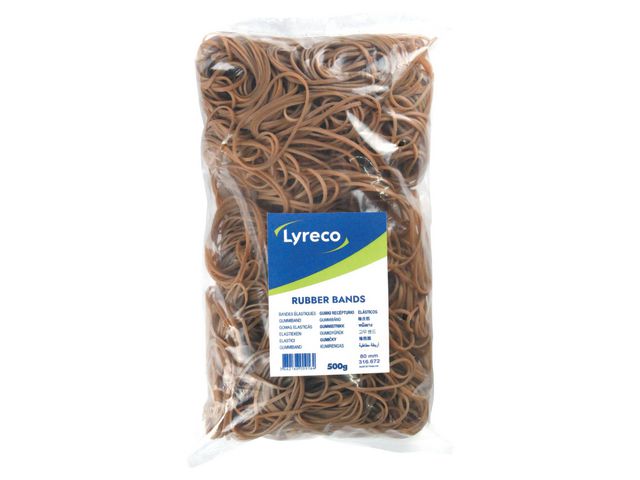 Gummiband LYRECO 80x2mm 500g 1320/fp