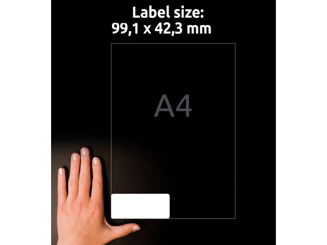 Etikett AVERY Stretch 99,1x42,3mm 120/fp