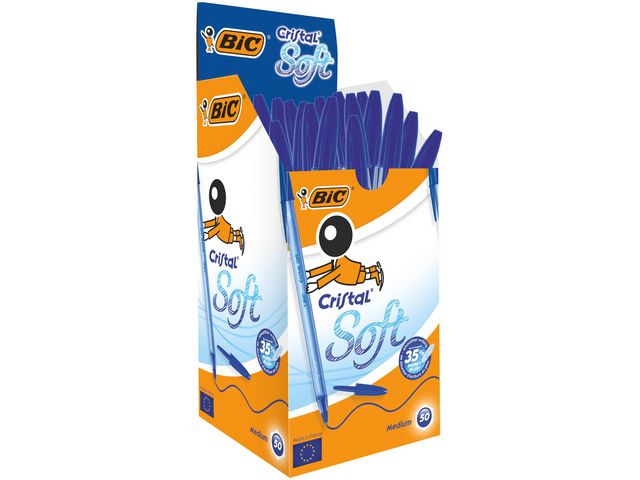 Kulpenna BIC Cristal Soft 1,2 blå