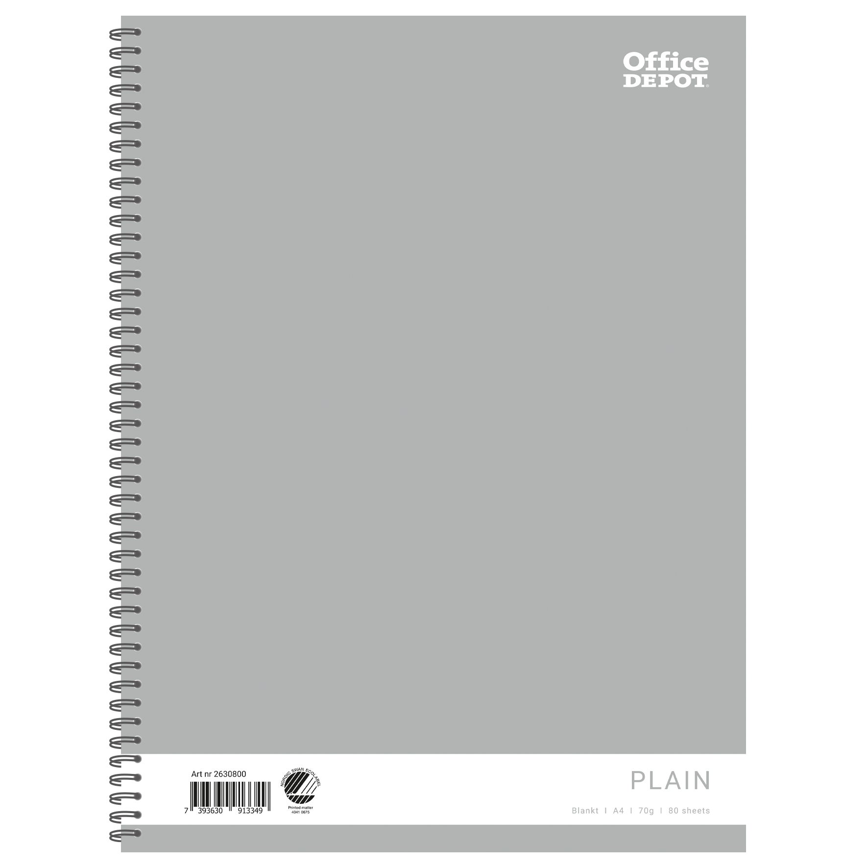 Kollegieblock A4 80blad 70g Olinjerat