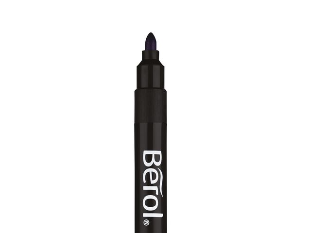 Fiberpenna BEROL Broad svart 12/fp
