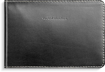 Veckokalendern 2027 svart konstläder Burde
