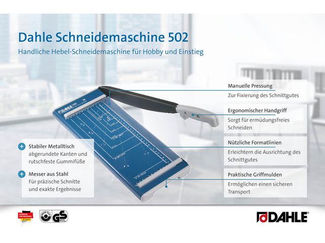 Skärmaskin Dahle 502 giljotin