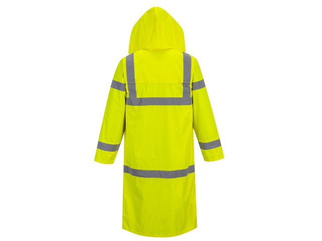 Varselregnrock Hi-Vis 122cm gul kl3 L