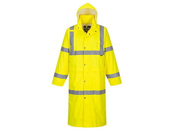 Varselregnrock Hi-Vis 122cm gul kl3 M
