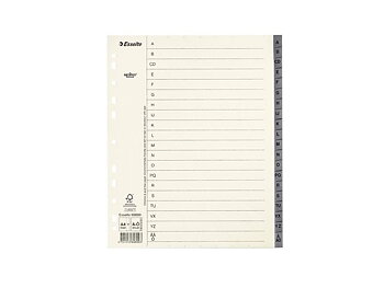 Pappregister Servo System A4+ A-Ö grå