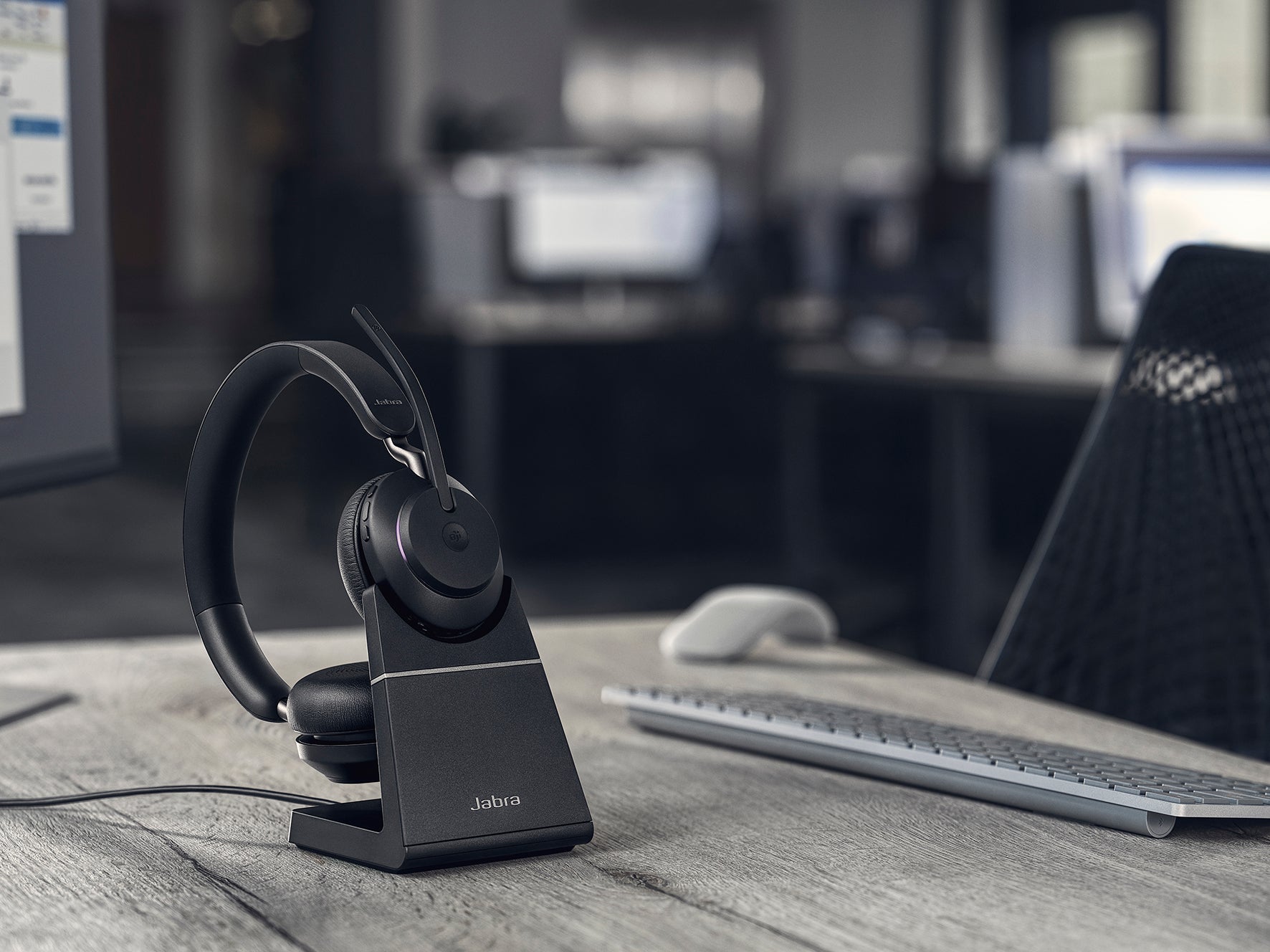 Hörlurar Jabra Evolve2 65 inkl laddställ