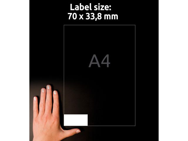 Etikett AVERY Premium 70x33,8mm 2400/fp