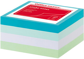 Notiskub Office 76x76mm aqua