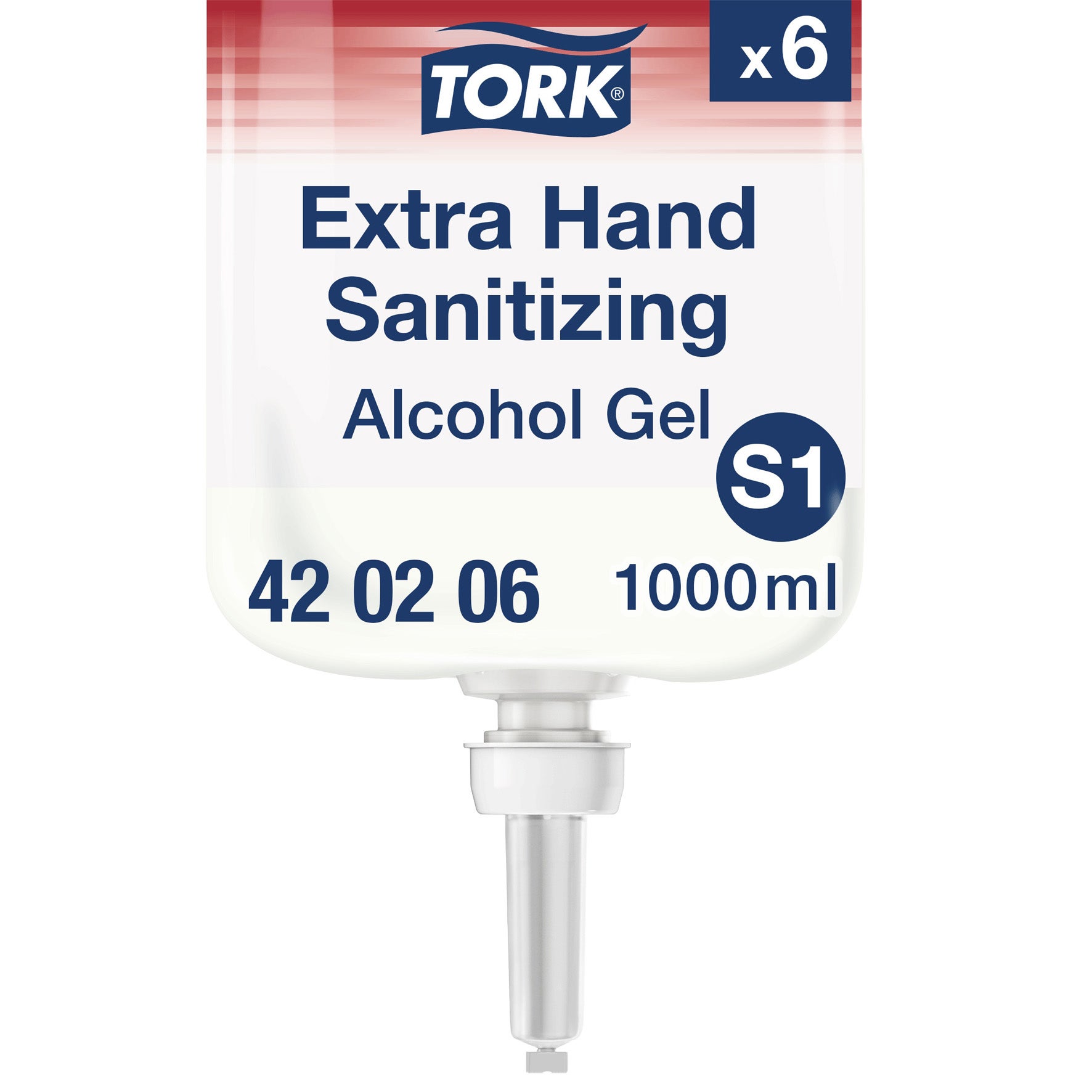 Extra handdesinficerande Alkogel Tork S1 82% 1 liter