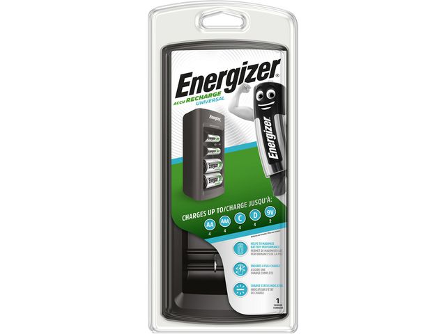 Energizer Universal Batteriladdare AA, AAA, C, D, 9V