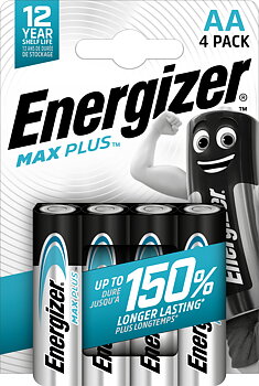 Batteri Max Plus Alk AA LR6 4p