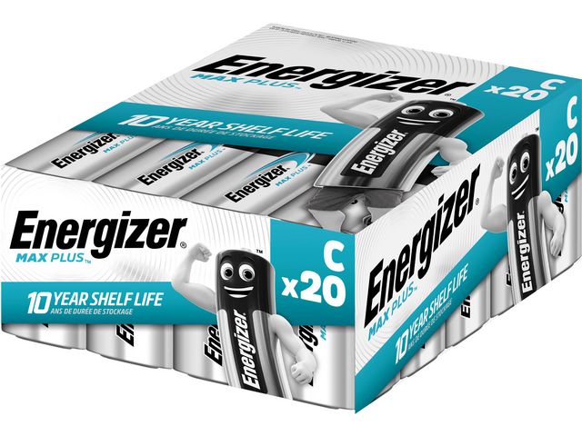Batteri Max Plus Alkaliskt C LR14 Energizer 20-pack