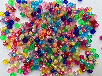 Kongopärlor mix ABC 123 530/fp