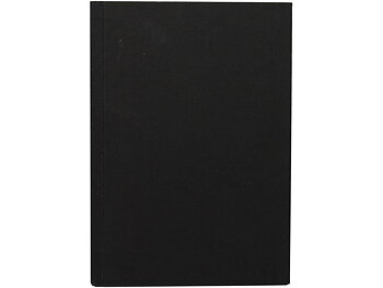 Ant.bok BURDE A4 Linnetextil olinj svart