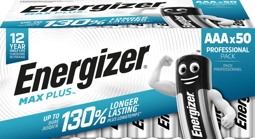Batteri Max Plus Alk AAA LR03 50-pack