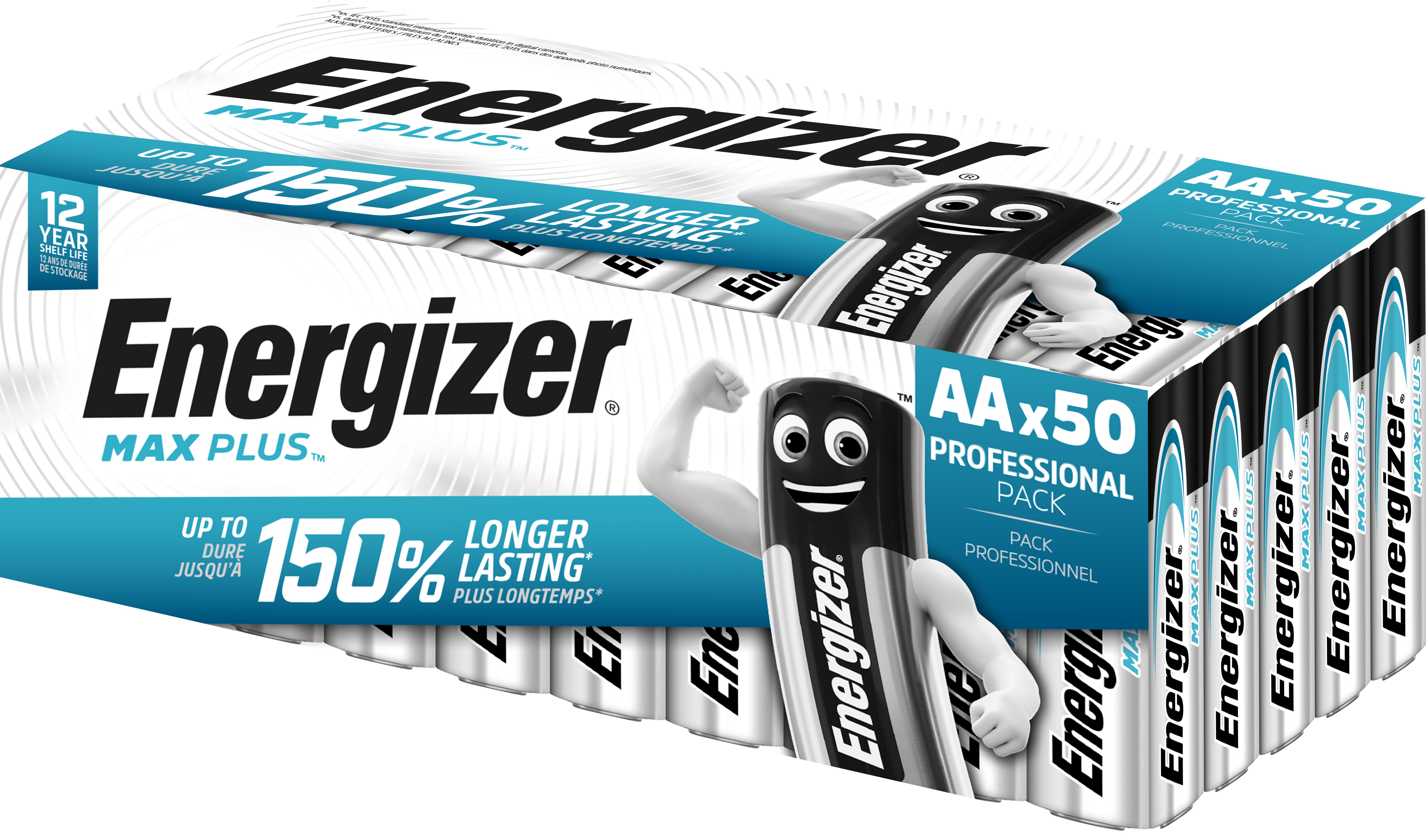 Batteri Max Plus Alk AA LR6 50-pack