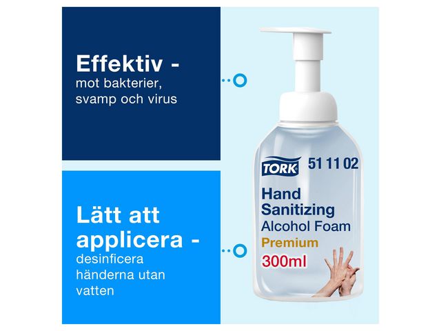 Handdesinfektion skum 300 ml 75%