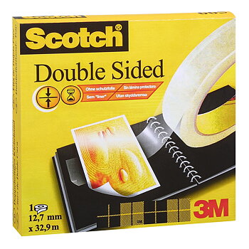Tejp 3M 665 dubbelhäftande 33 m x 12 mm