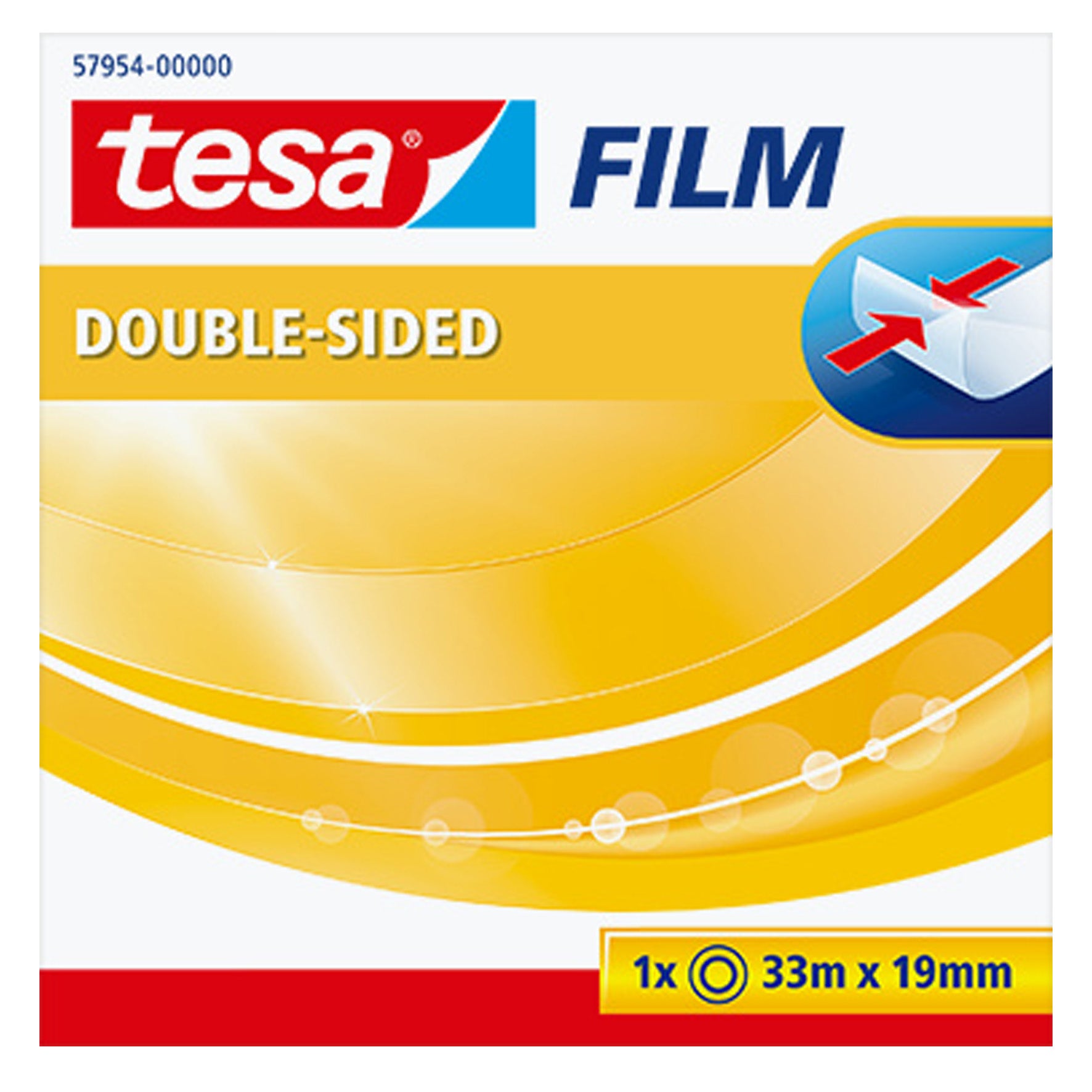 Dubbelh&auml;ftande tejp 19mmx33m Tesa