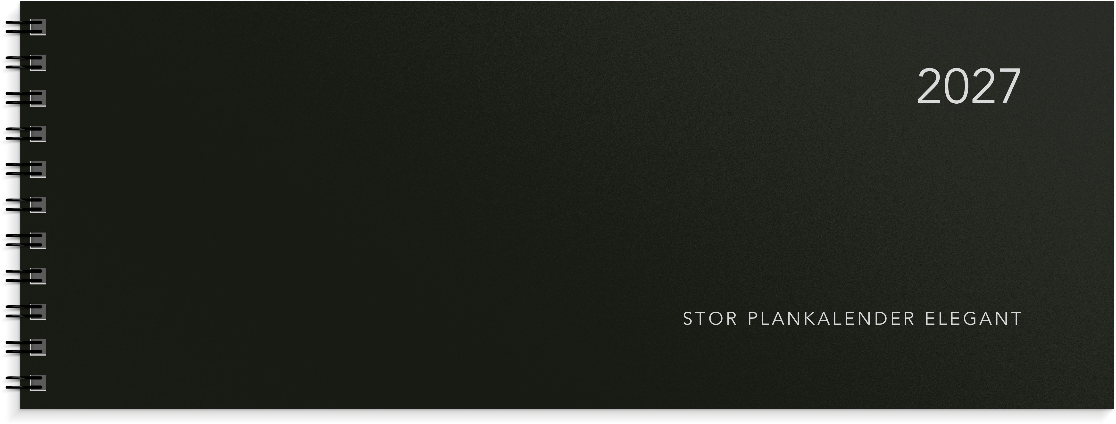 Stor Plankalender Elegant 2027 Burde
