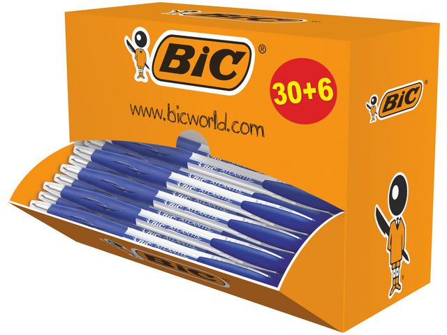 Kulpenna BIC ATLANTIS Värdep. blå 36/fp