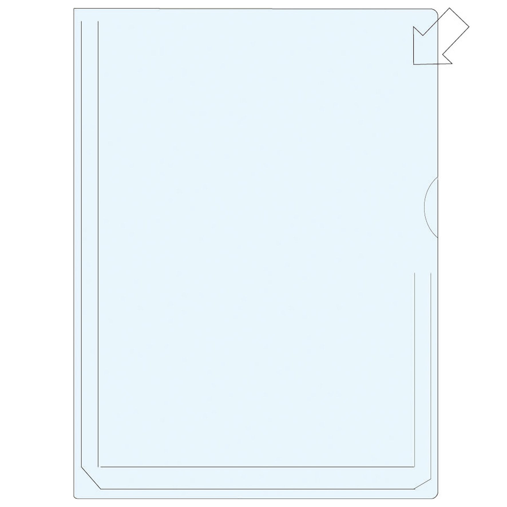 Bälgmapp A4 mapp med plastfickor