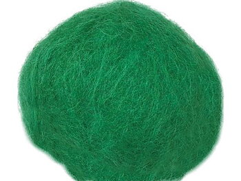 Kardad ull 250g grön