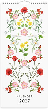Väggkalender Lilla Blomsterkalendern 2027 Burde