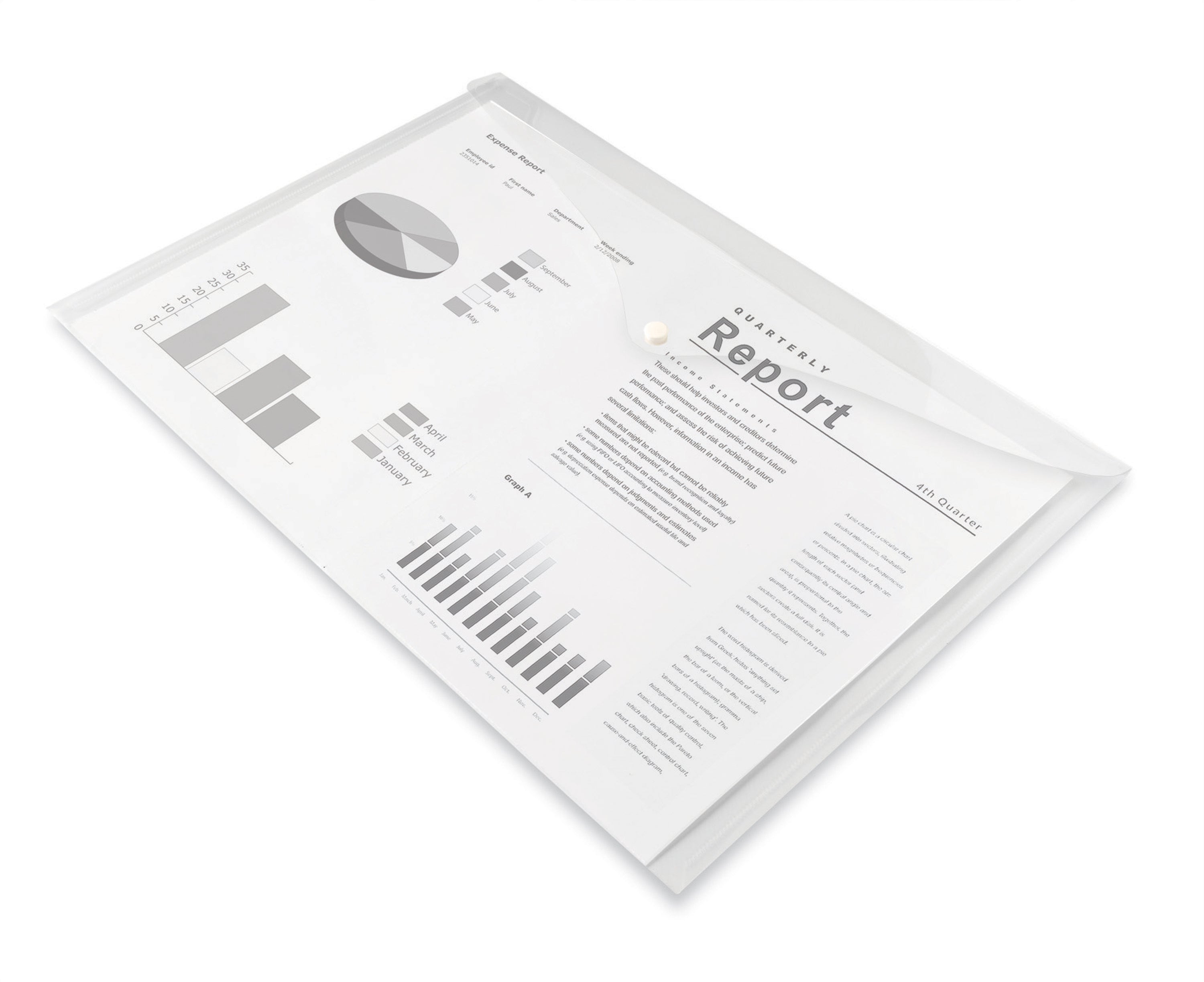 Kuvertmapp A3 transparent