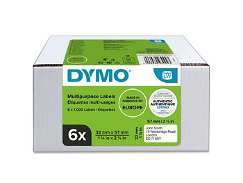 Etikett DYMO LW 57x32mm 6x1000/fp