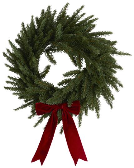 Krans FESTIVE Rosett m.belys 40cm