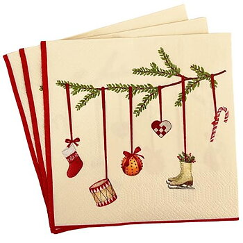 Servett FESTIVE Scandi 3-lags 33cm 20/fp
