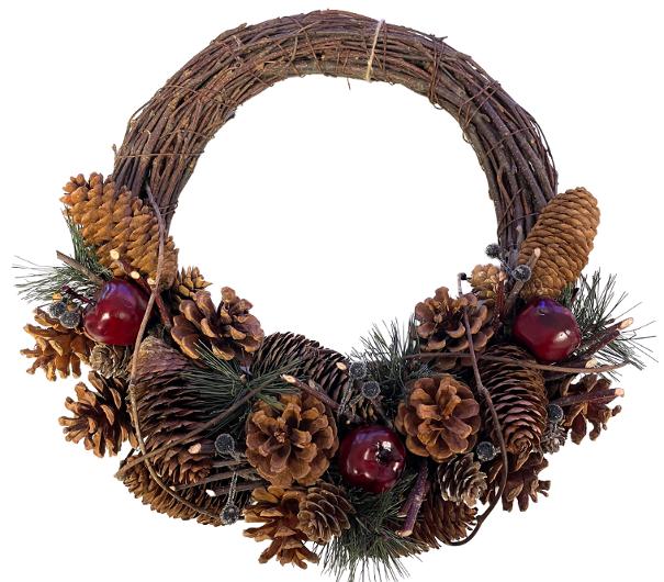 Krans FESTIVE 33cm brun