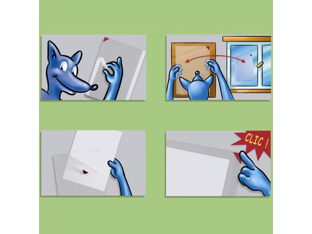 Plastmapp självhäftande A4 5/fp