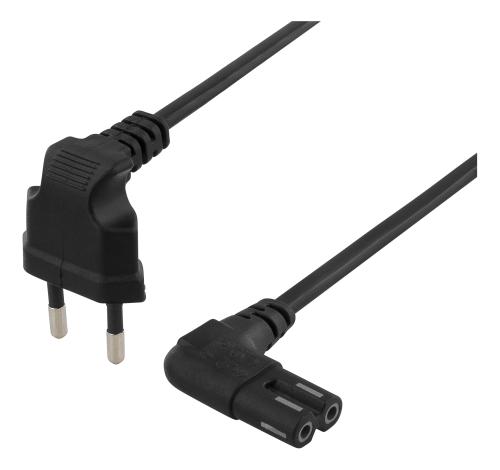 Apparatkabel Vinklad 2m