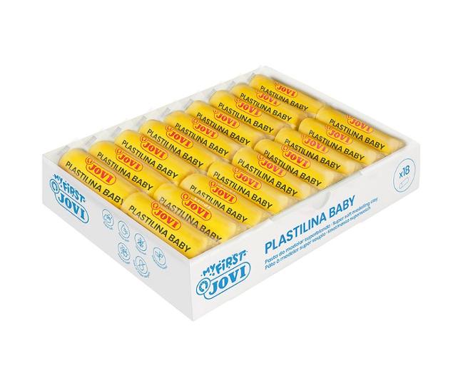 Modellera PLASTILINA Baby 18x38g gul