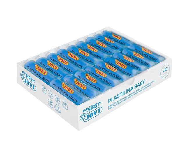 Modellera PLASTILINA Baby 18x38g blå