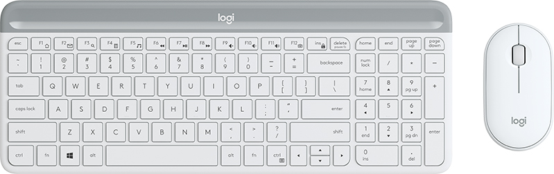 Tangentbord Desktop Logitech MK470 vit
