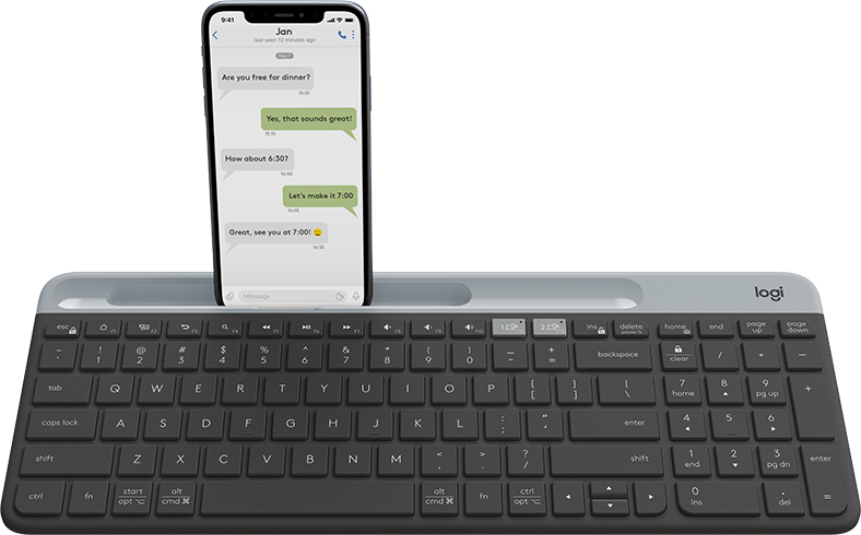 Tangentbord Logitech K580 Svart