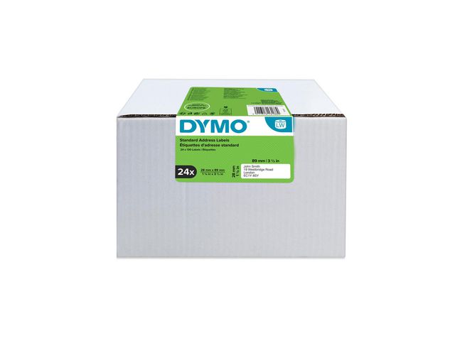 Etikett DYMO LW 89x28mm 24rl/fp