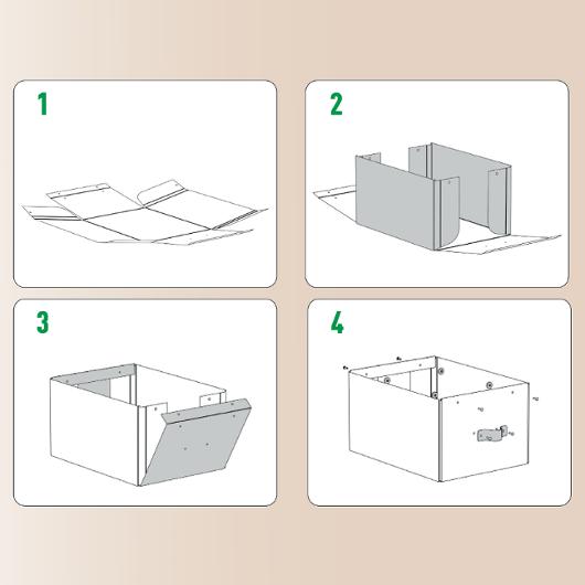 Förvaringslåda Leitz Puro 8L beige 2/fp