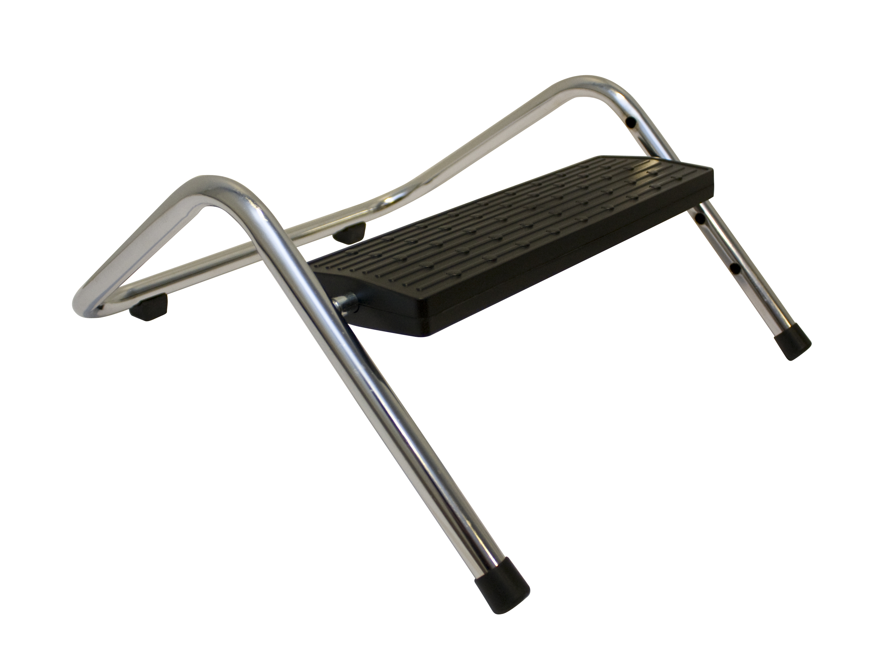 Fotstöd 330x150x260mm krom/sva