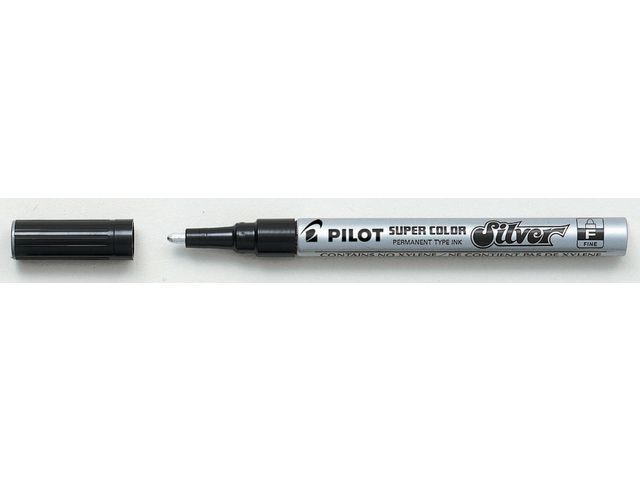 Märkpenna PILOT Super Color F silver
