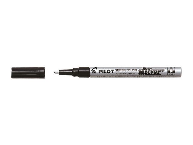 Märkpenna PILOT Super Color F silver