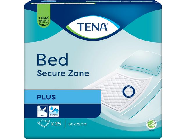 Inkoskydd TENA Bed Plus 60x75cm 25/fp